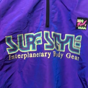 Vintage 90s Purple Surf Style windbreaker